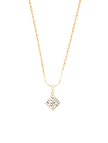 14K Diamond Pendant Necklace