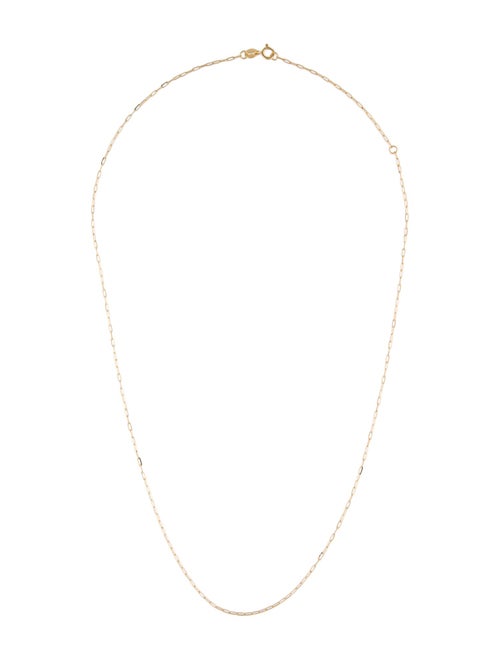 Necklace 14K Paperclip Chain Necklace