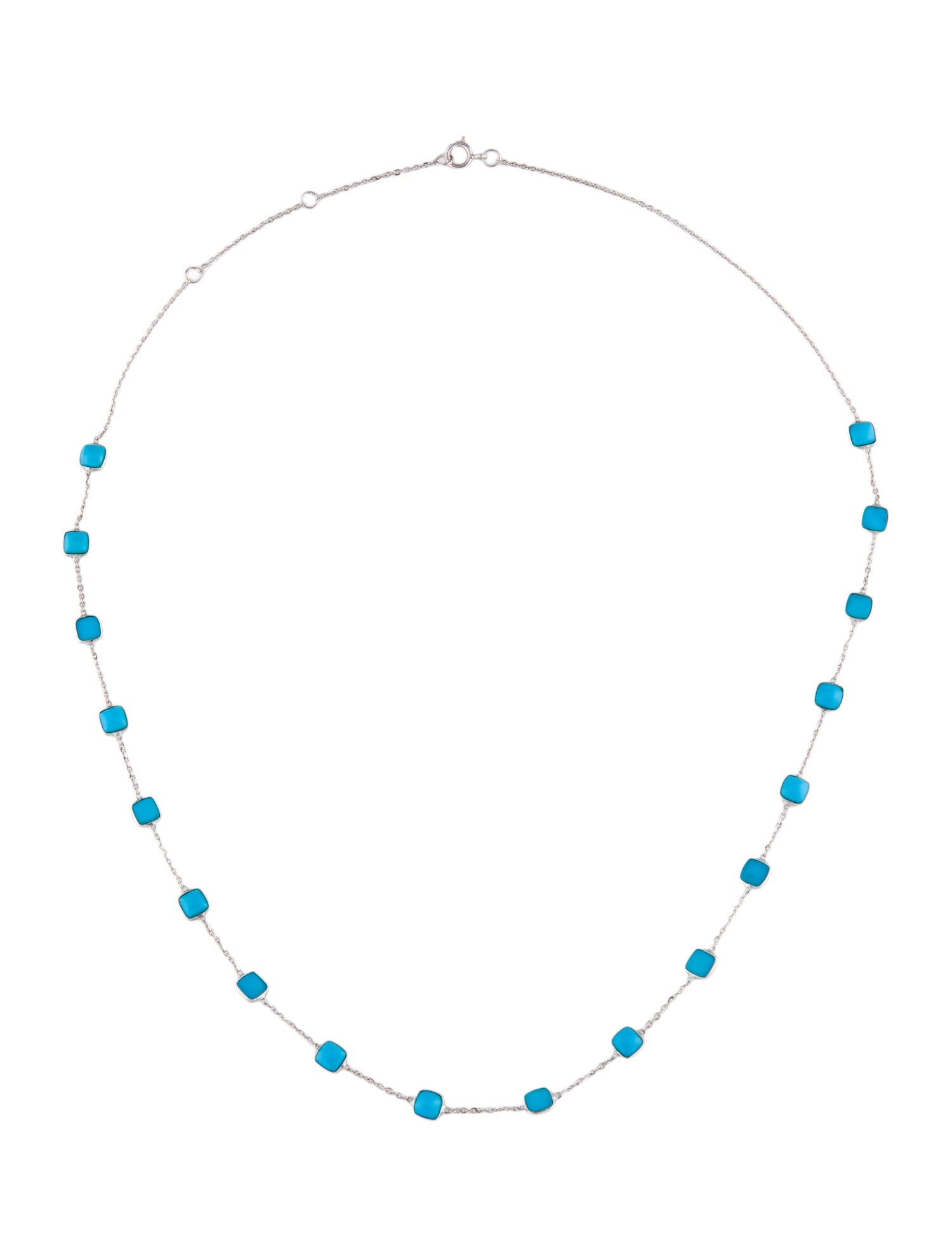 Necklace 14K Turquoise Station Collar Necklace