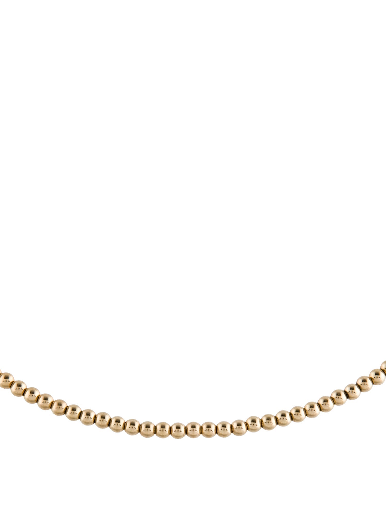 Necklace 14K Gold Beaded Choker