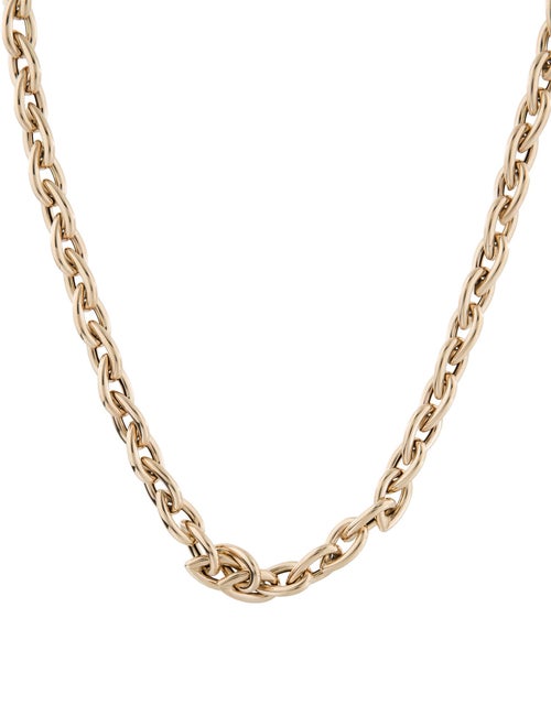 Necklace 14K Pear Link Chain Necklace