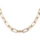 Necklace 14K 7.47ctw Diamond Paperclip Chain Link Necklace