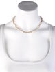 Necklace 14K 7.47ctw Diamond Paperclip Chain Link Necklace