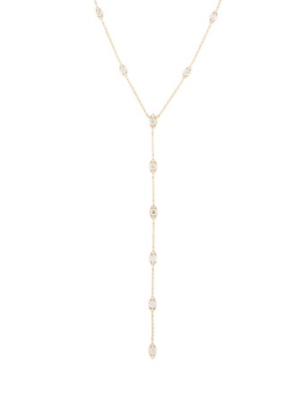 Necklace 14K 1.04ctw Diamond Evil Eye Lavalier