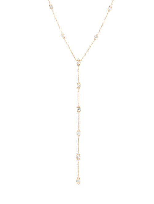 Necklace 14K 1.04ctw Diamond Evil Eye Lavalier