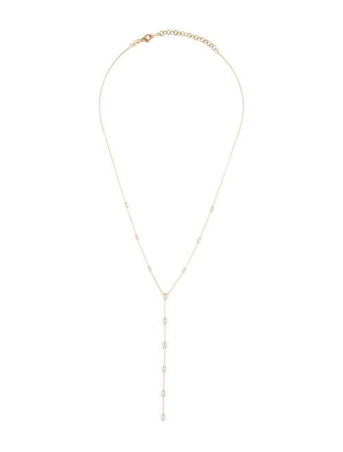 Necklace 14K 1.04ctw Diamond Evil Eye Lavalier