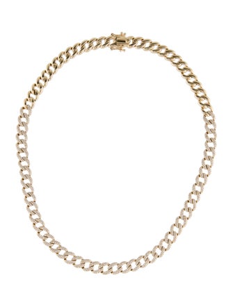 Necklace 14K 2.45ctw Diamond Cuban Link Necklace