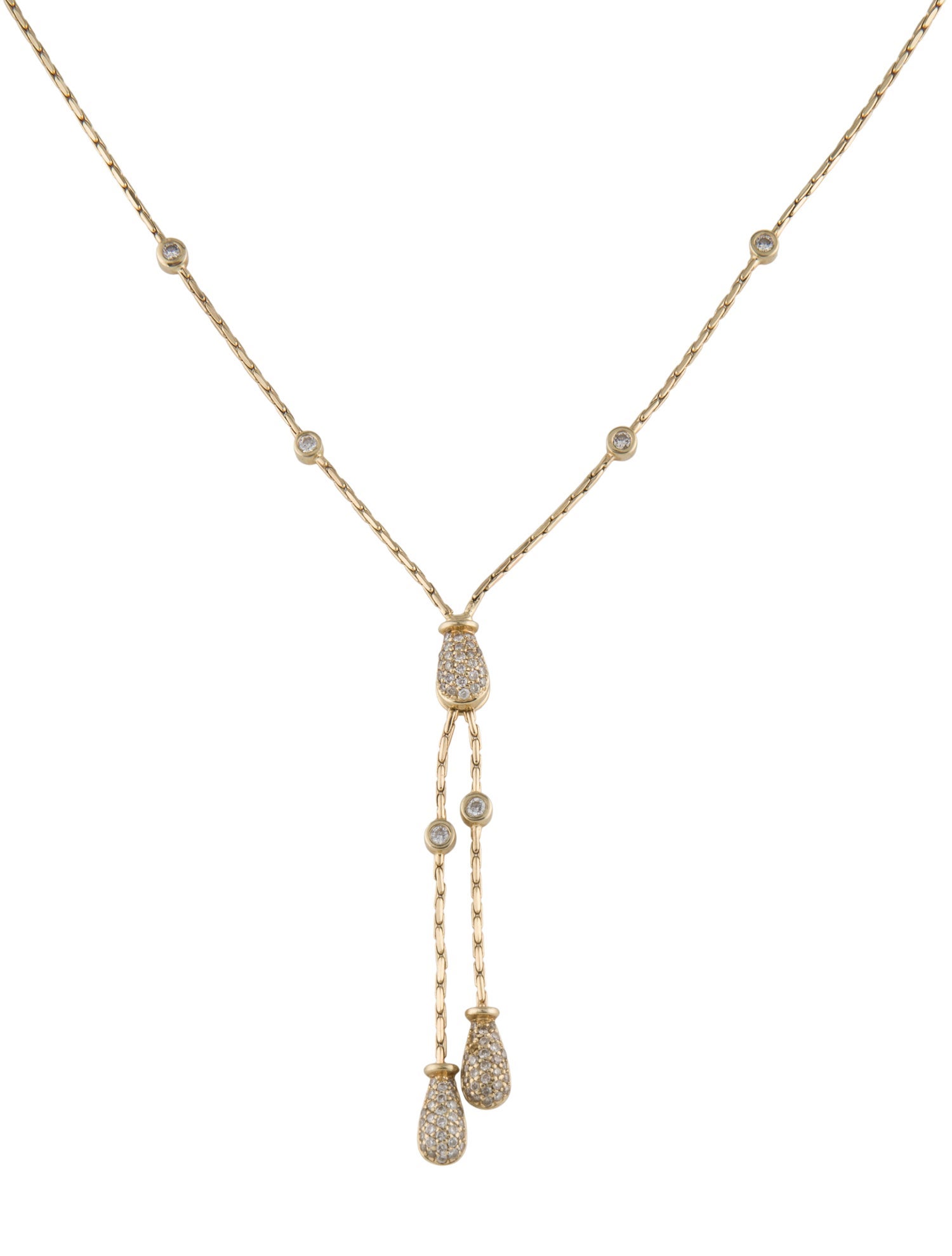 Necklace 14K Diamond Lavalier Negligée Necklace