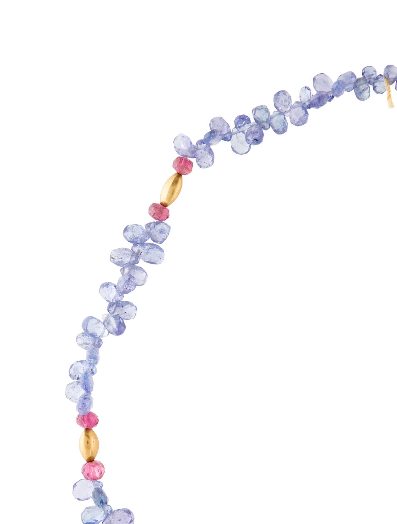 Necklace Tanzanite & Tourmaline Beaded Necklace