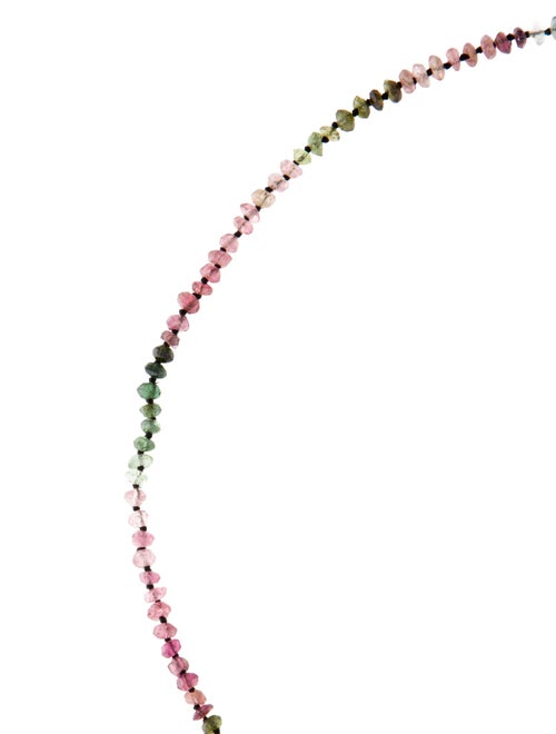 Necklace 14K Multistone Bead Strand Necklace