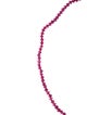 Necklace 14K Ruby Bead Strand Necklace