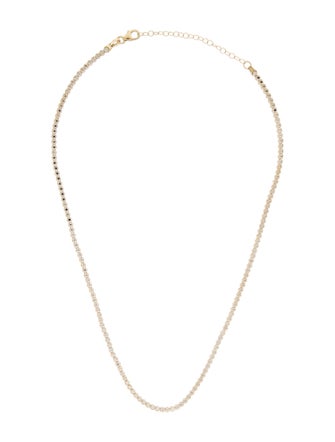 Necklace 14K Two-Tone Faceted Chain Necklace