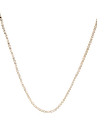 Necklace 14K Two-Tone Faceted Chain Necklace