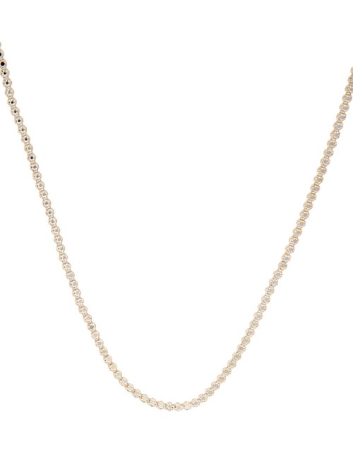 Necklace 14K Two-Tone Faceted Chain Necklace