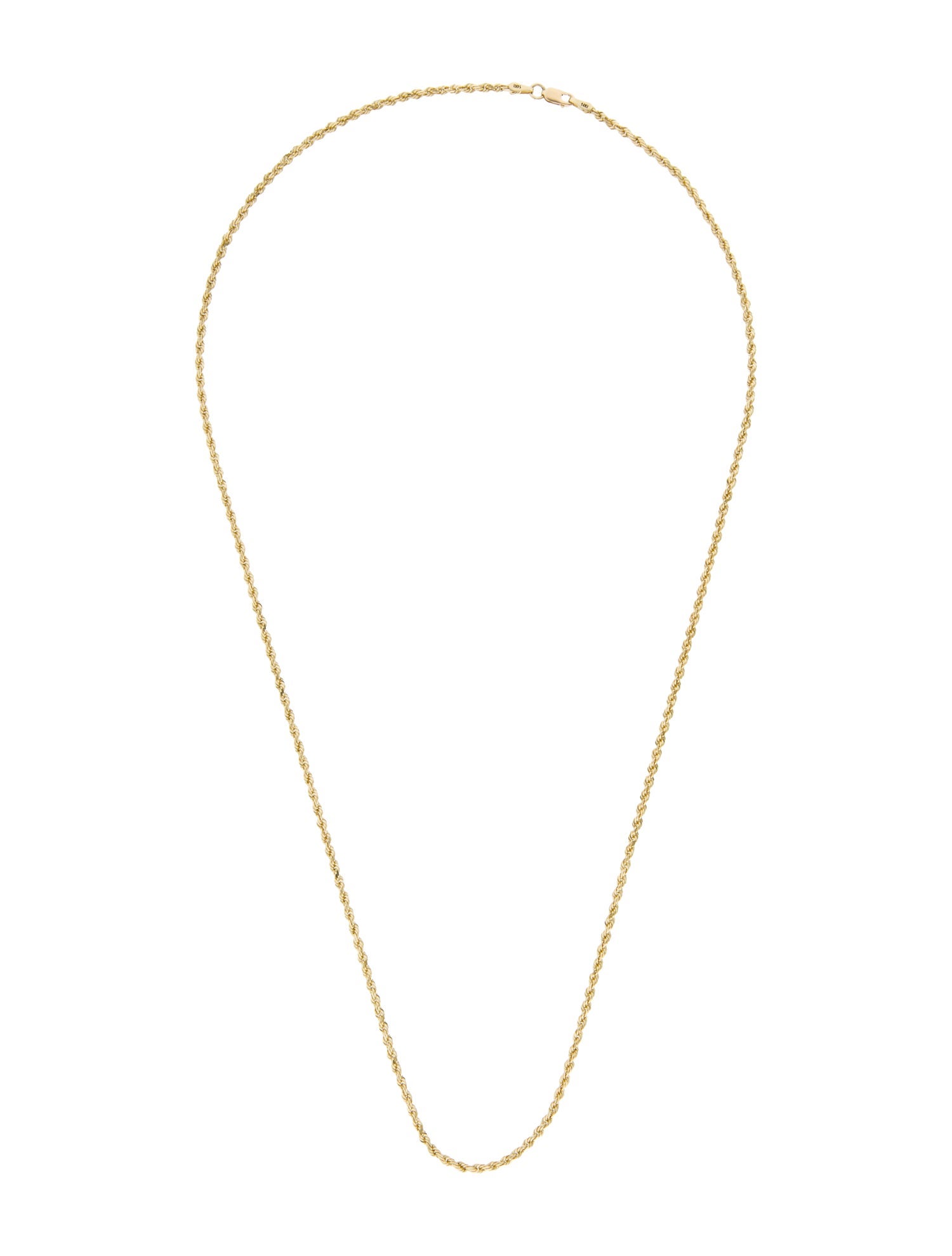 Necklace 14K Rope Chain Necklace