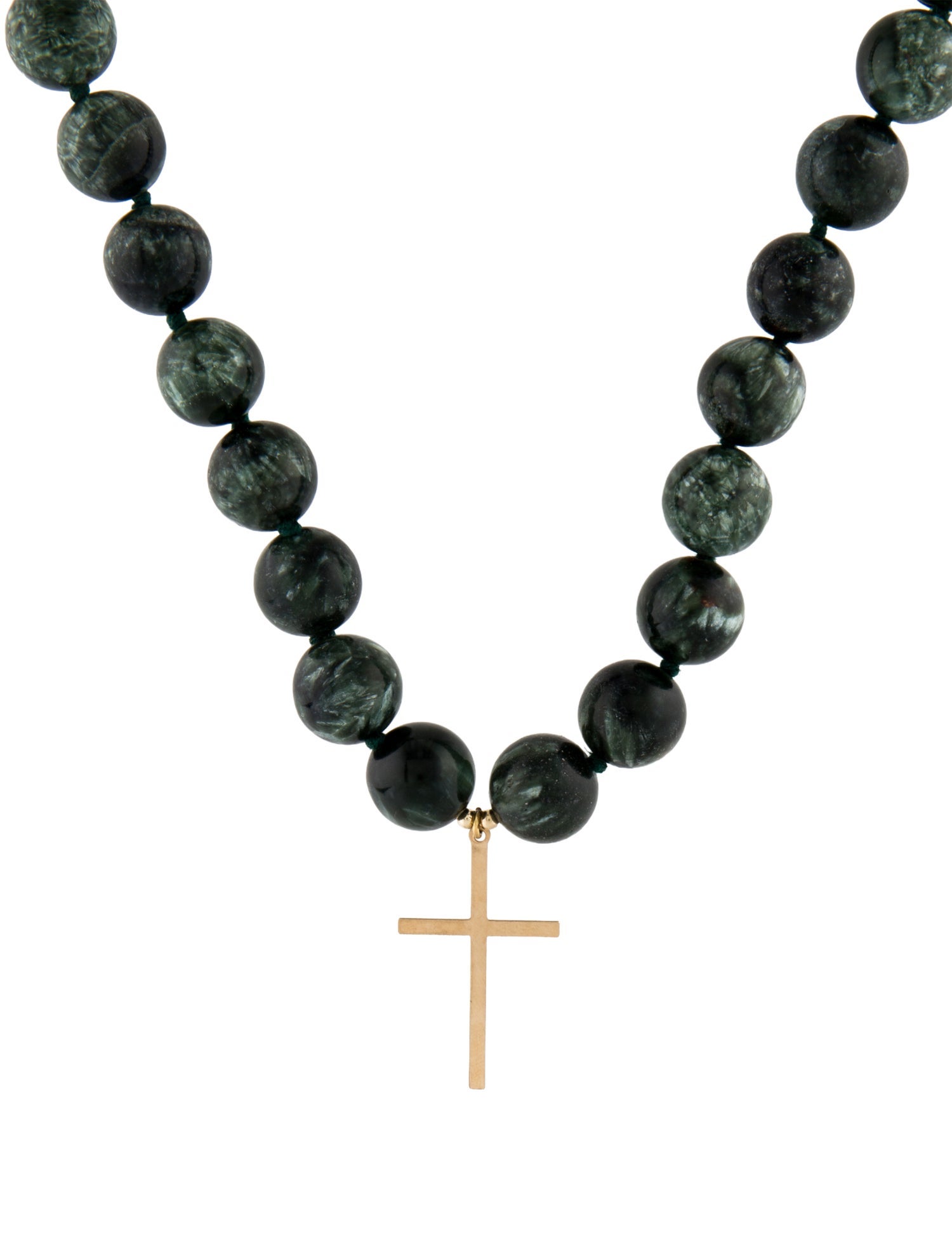 Necklace 14K Seraphinite Pendant Necklace