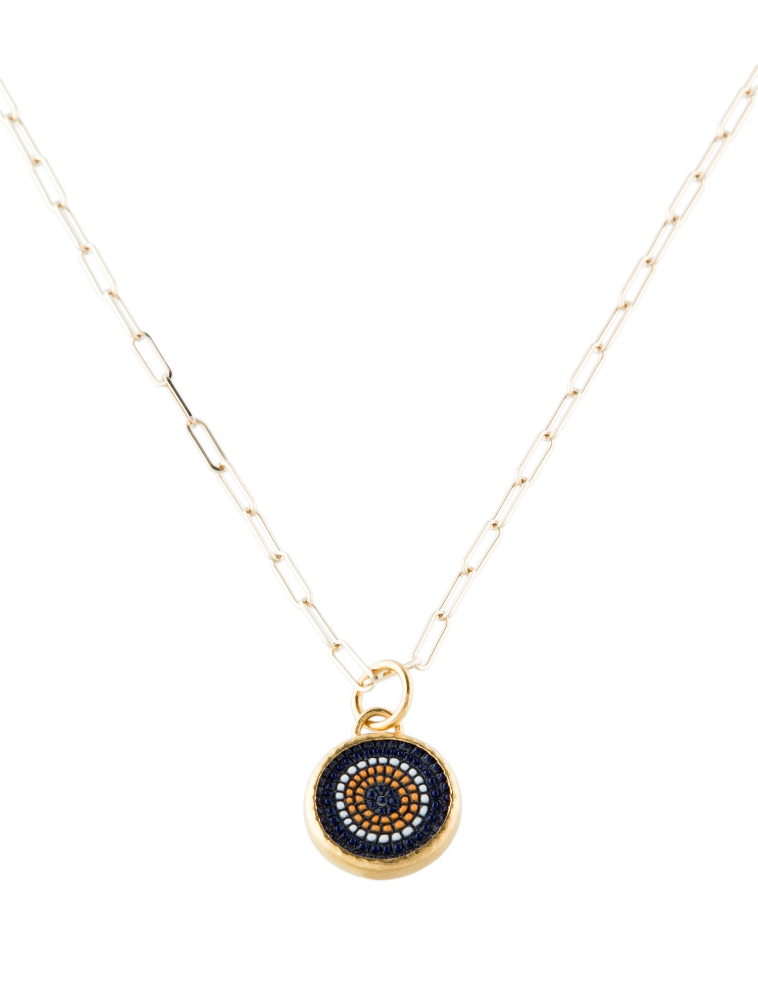 Necklace Ceramic Evil Eye Pendant Necklace