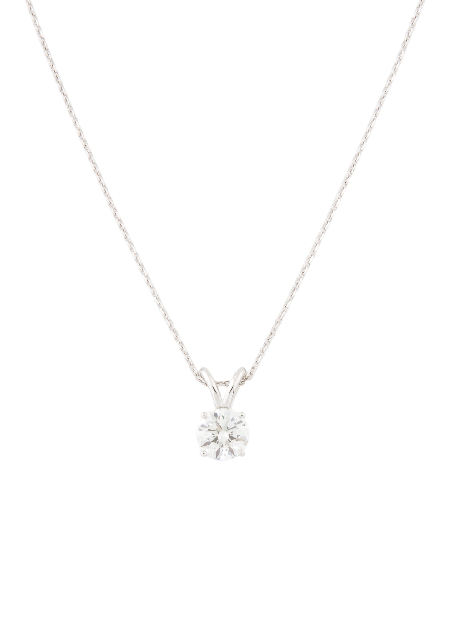 Necklace 14K 2.40ct Lab-Grown Diamond Solitaire Pendant Necklace