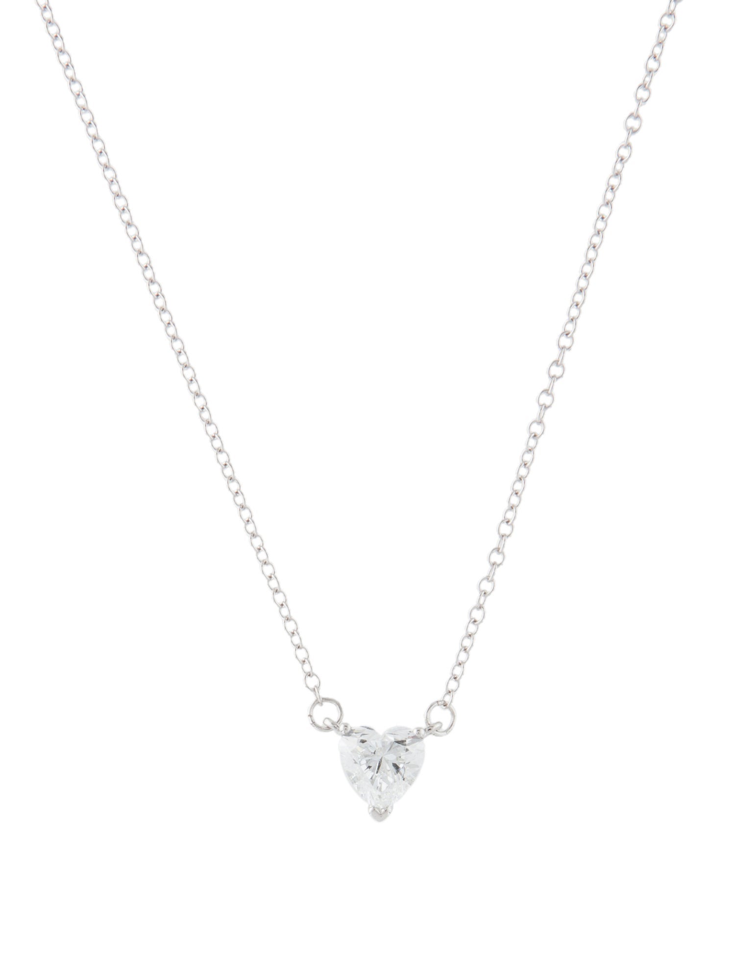 Necklace 14K 1.04ctw Lab-Grown Diamond Heart Pendant Necklace