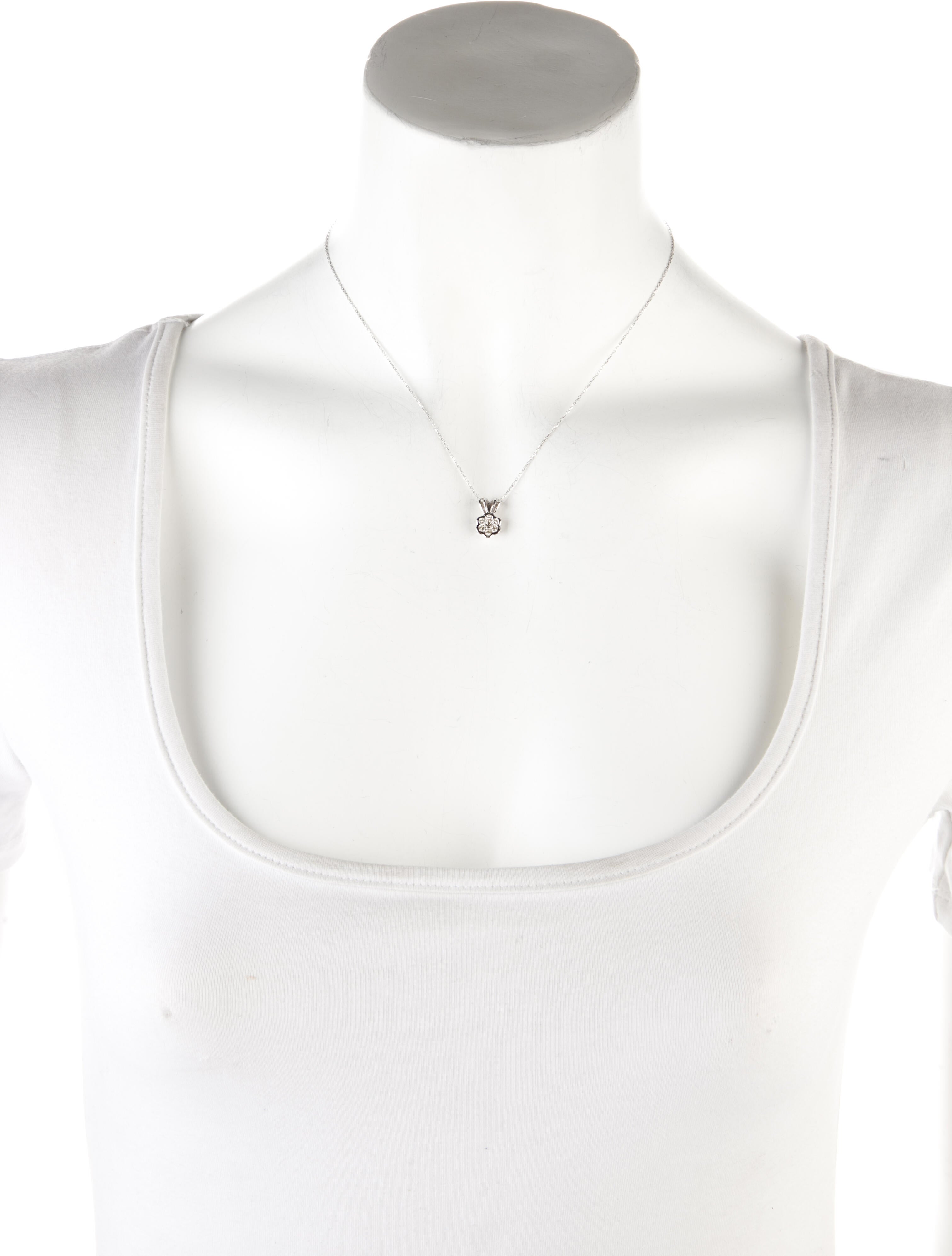 Necklace 18K Diamond Pendant Necklace