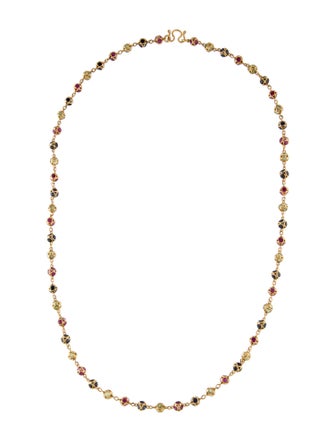 Necklace 14K 11.17ctw Sapphire & Ruby Chain Necklace