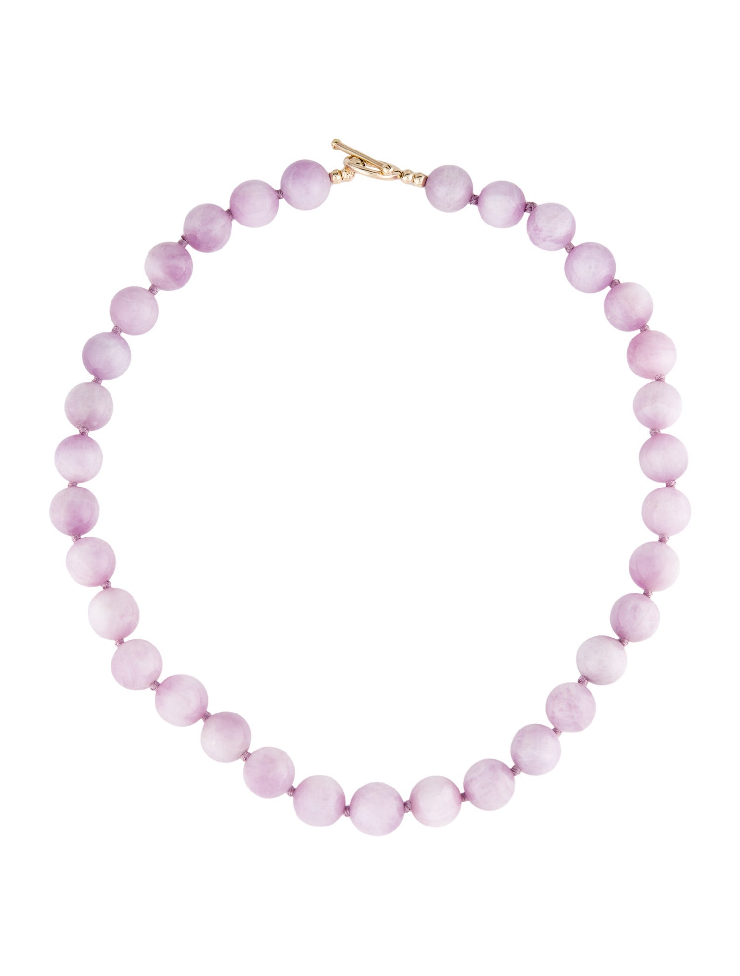 Necklace 14K Kunzite Bead Strand Necklace