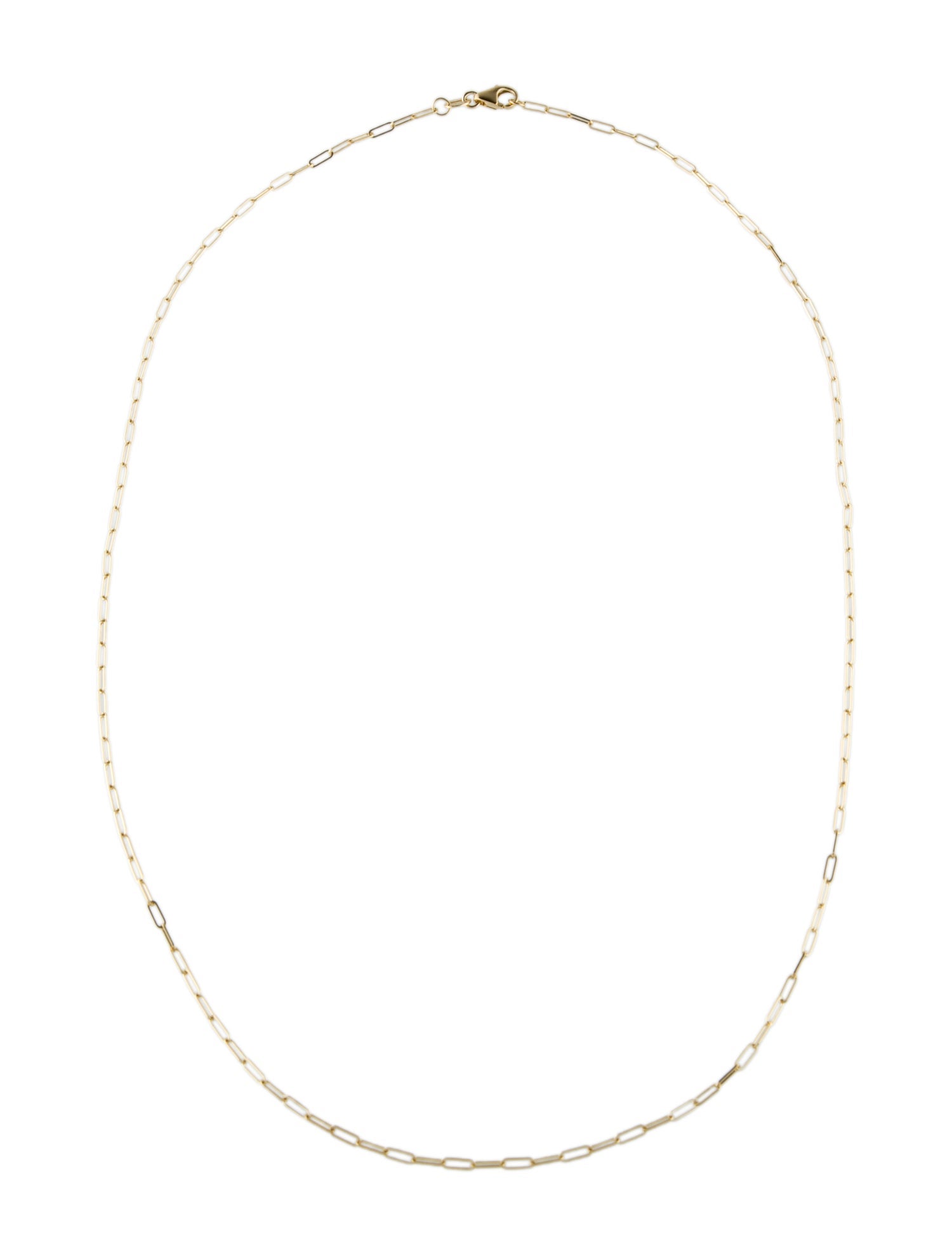 Necklace 14K Paperclip Chain Necklace