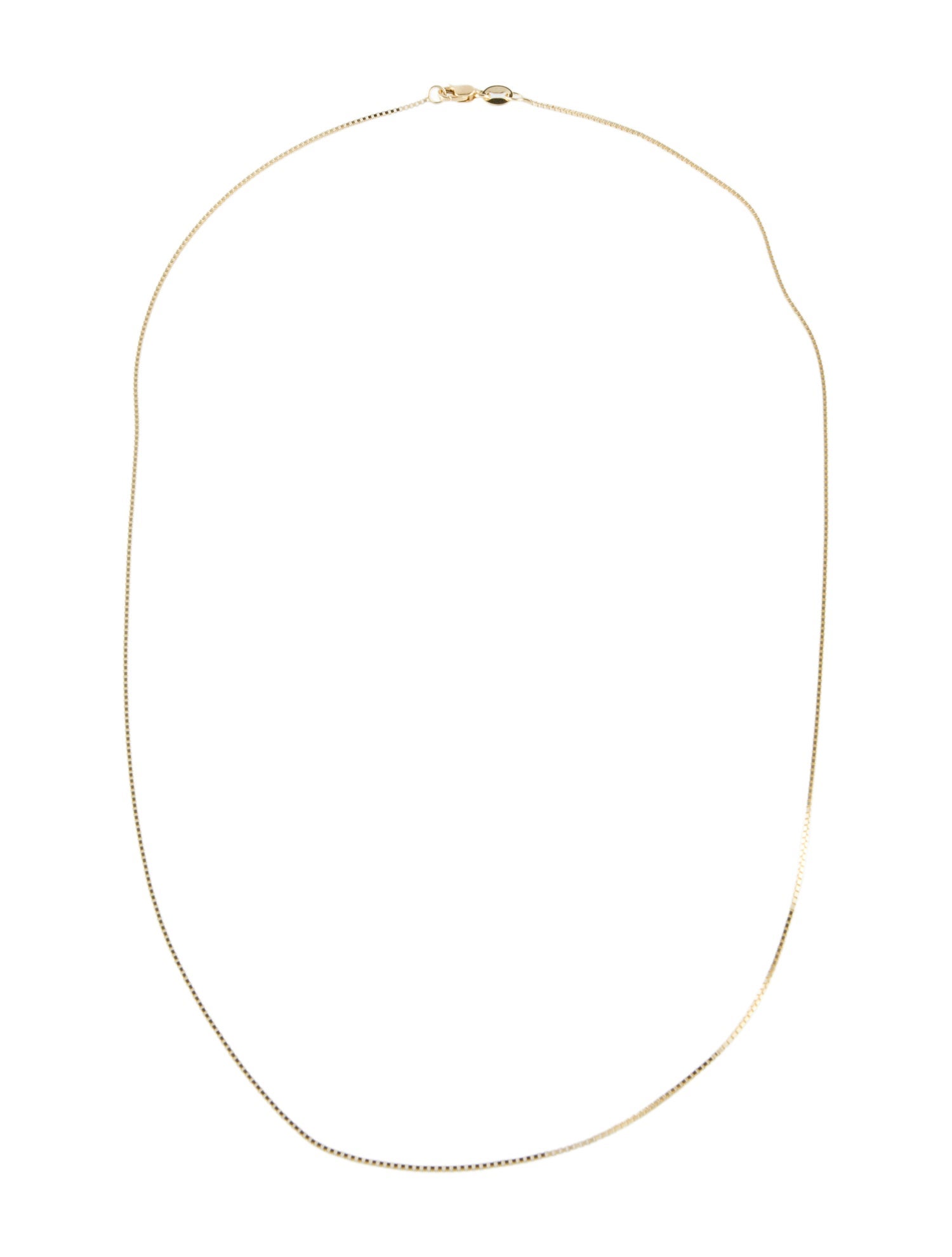 Necklace 14K Box Chain Necklace.