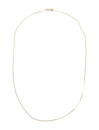 Necklace 14K Box Chain Necklace.