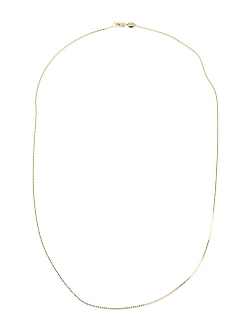 Necklace 14K Box Chain Necklace.