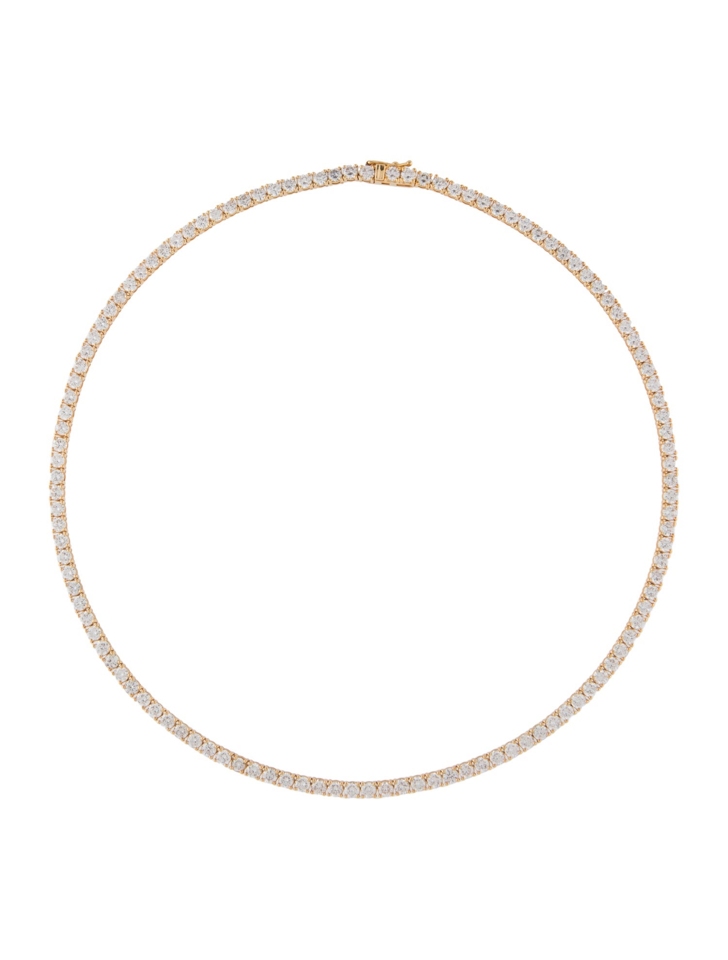 Necklace 14K 14.25ctw Lab-Grown Diamond Tennis Necklace