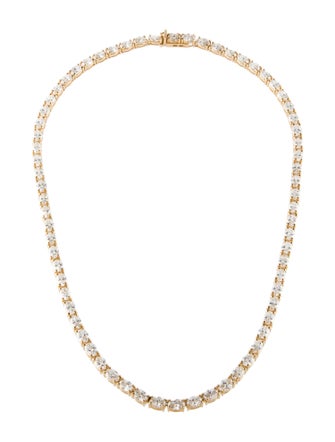 Necklace 14K 23.70ctw Lab-Grown Diamond Tennis Necklace