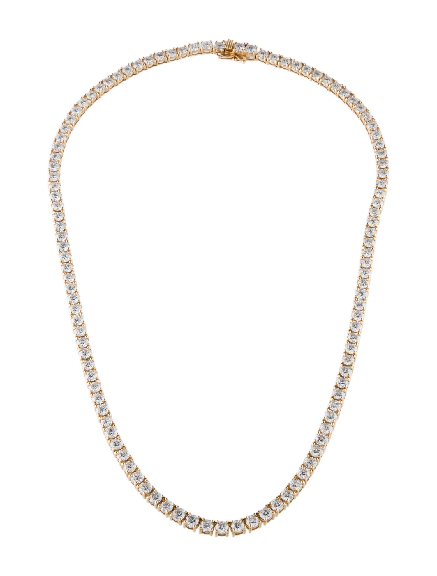 Necklace 14K 23.00ctw Lab-Grown Diamond Tennis Necklace