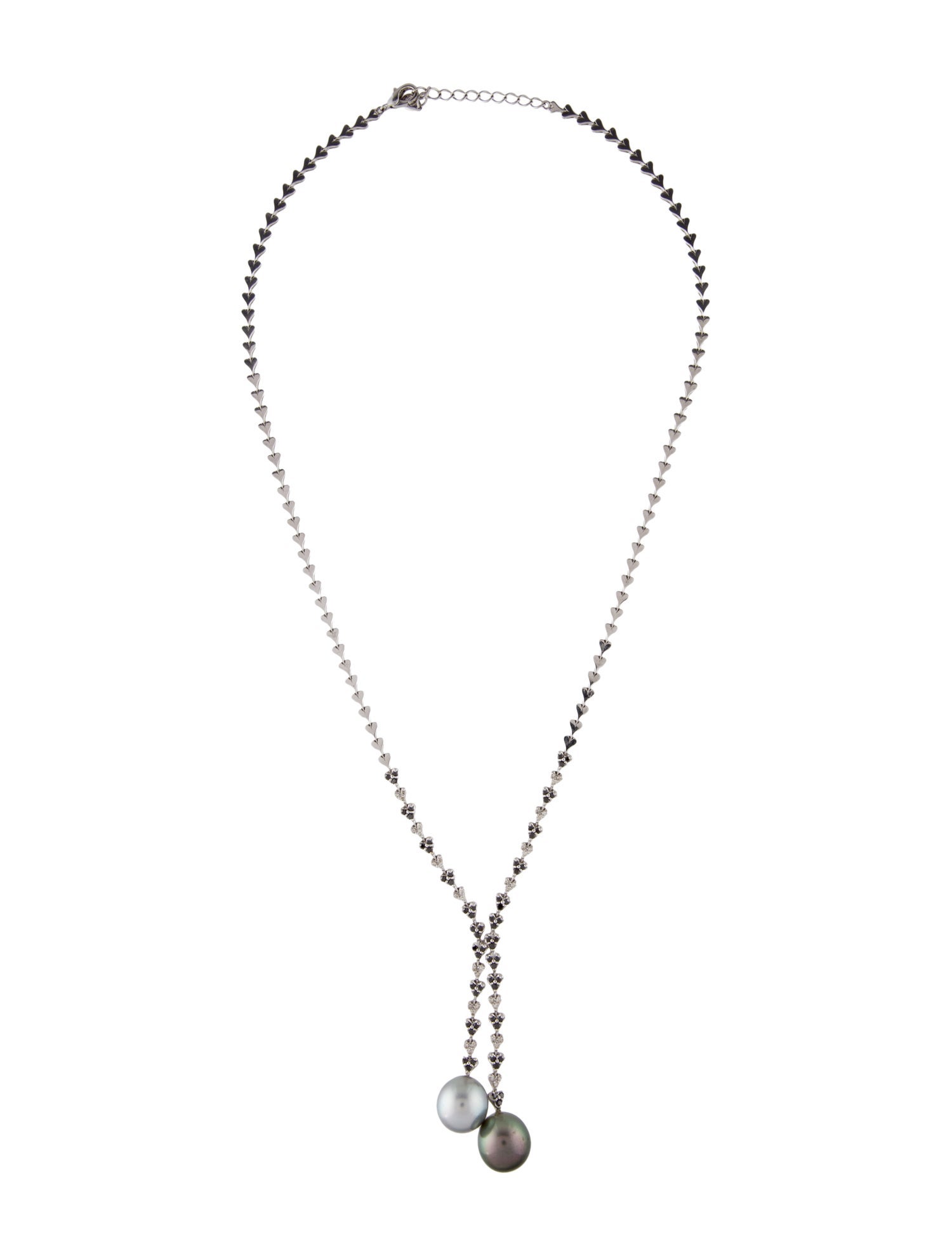 Necklace 18K Pearl & Diamond Lavalier