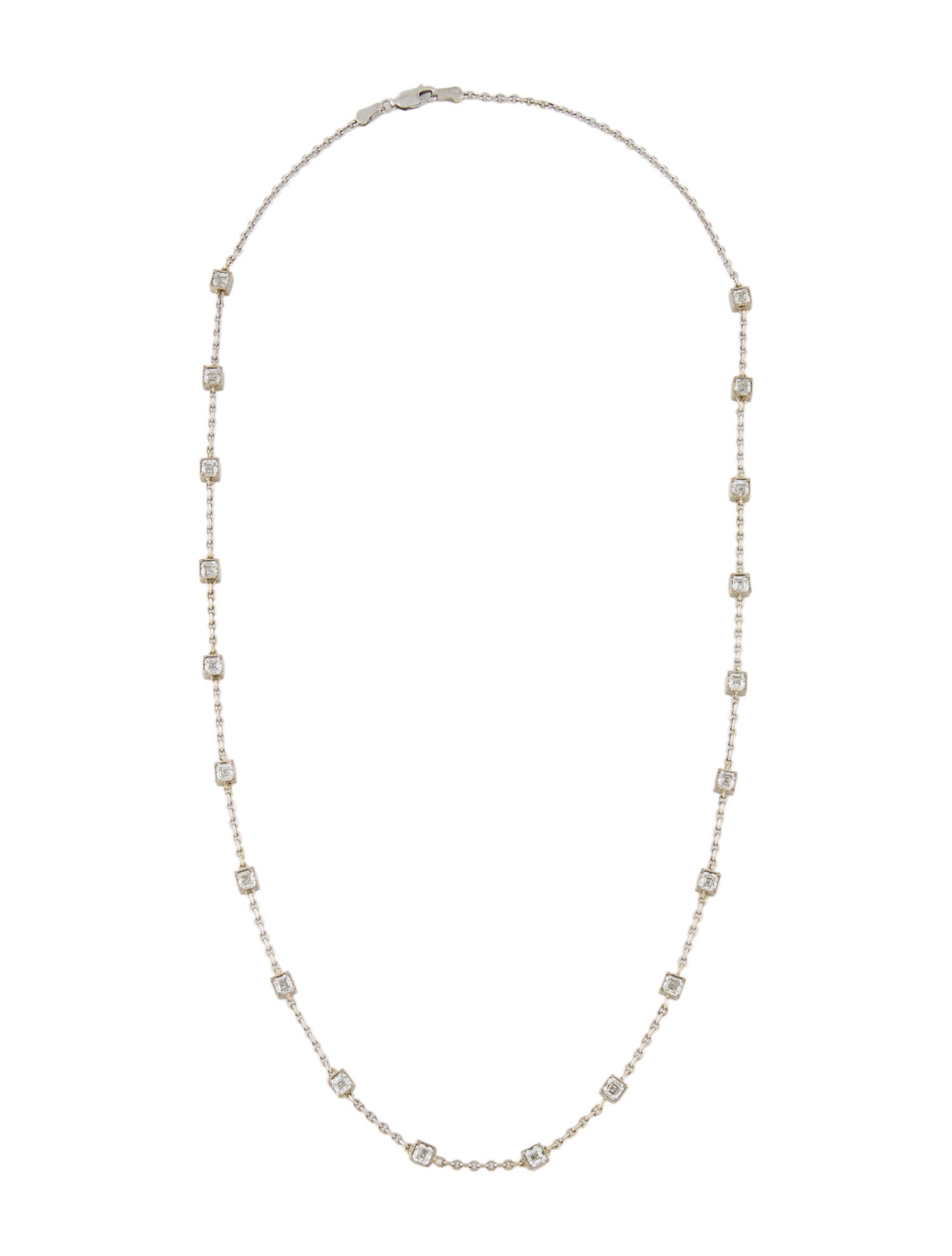 Necklace 14K 4.80ctw Diamond Station Necklace