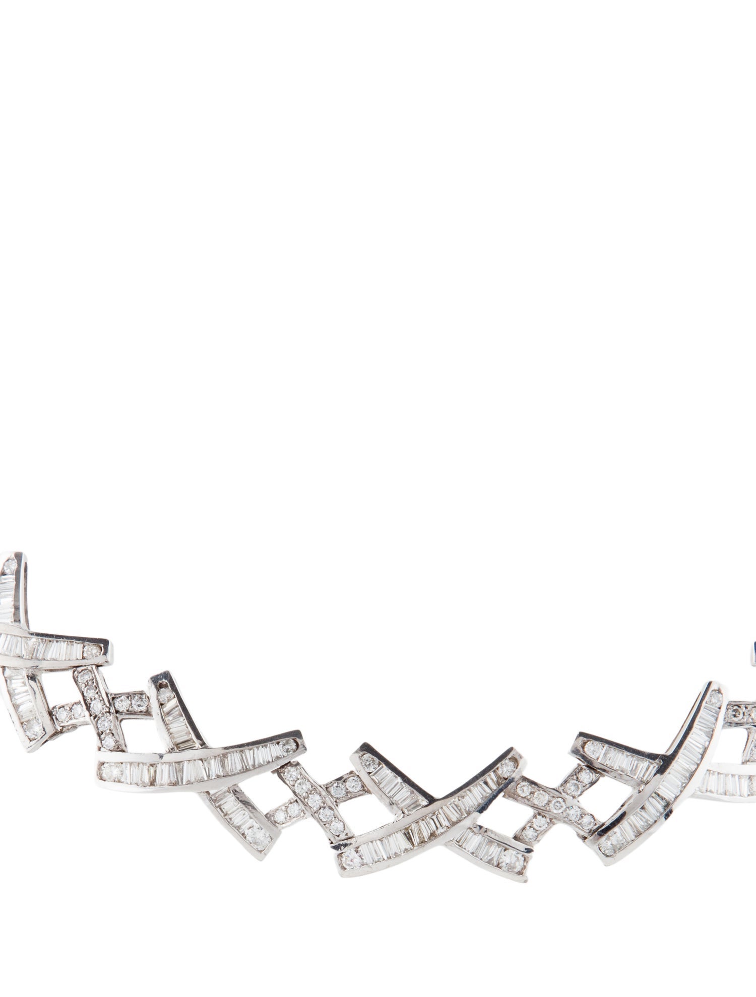 Necklace 18K 3.85ctw Diamond Collar Necklace