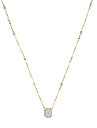 Necklace 18K Diamond Pendant Necklace