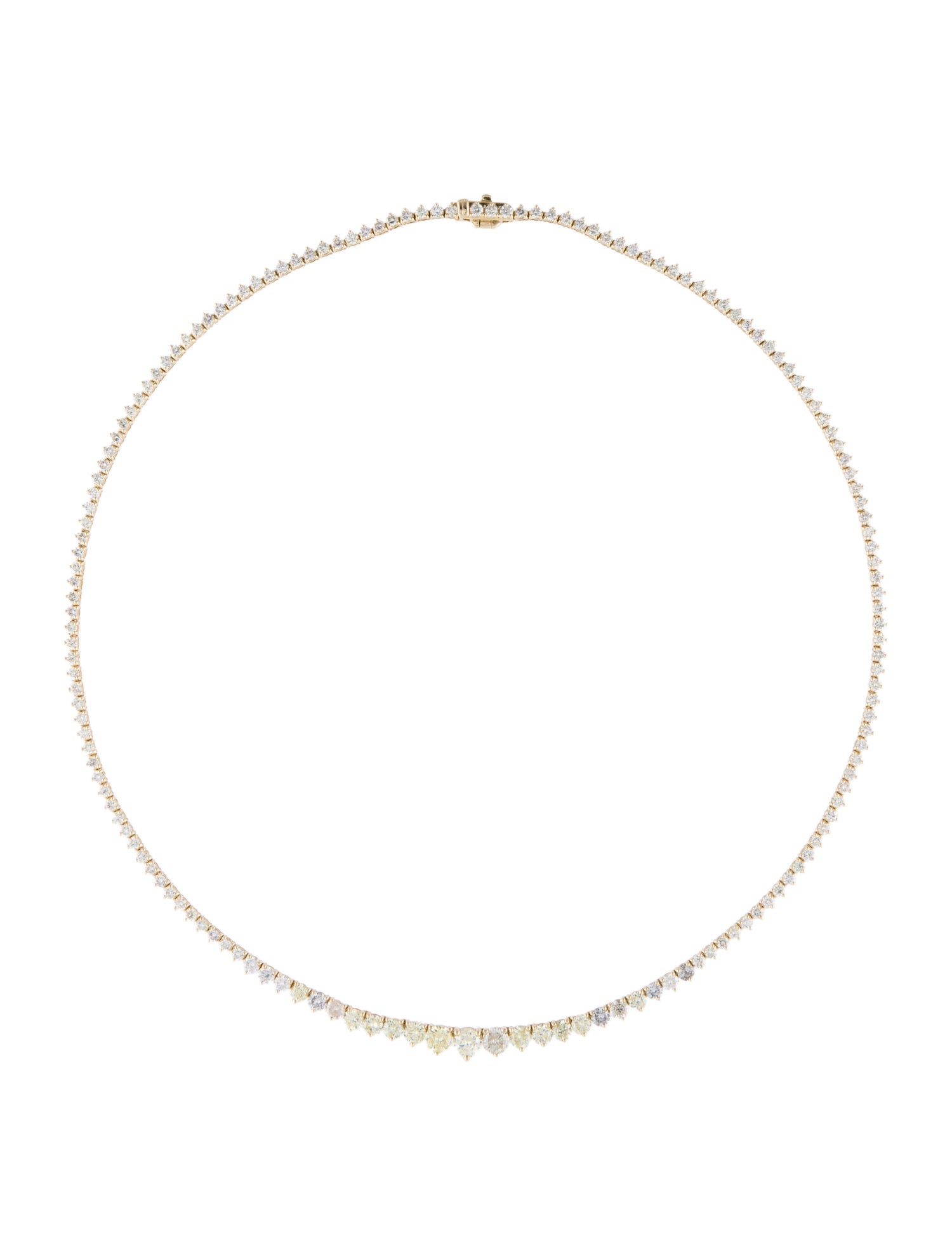 Necklace 14K Diamond Graduated Riviera Necklace