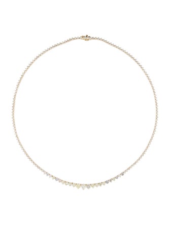 Necklace 14K Diamond Graduated Riviera Necklace