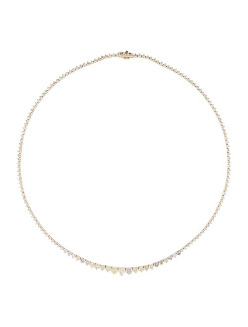 Necklace 14K Diamond Graduated Riviera Necklace
