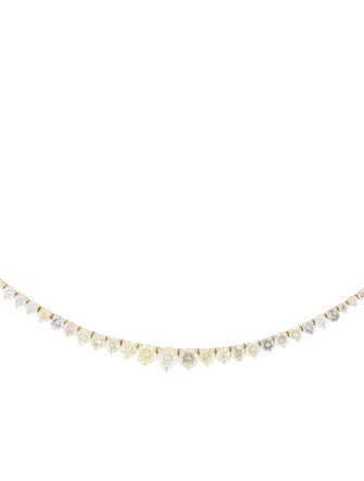 Necklace 14K Diamond Graduated Riviera Necklace