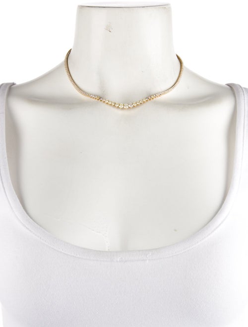 Necklace 14K Diamond Graduated Riviera Necklace