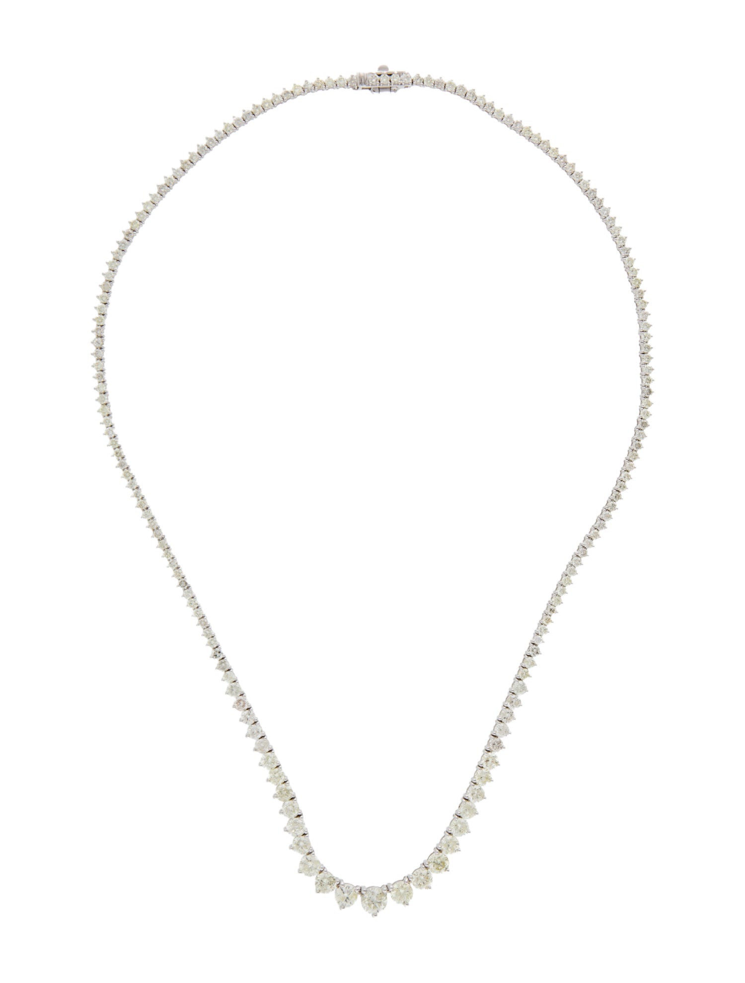 Necklace 14K 9.42ctw Diamond Riviera Collar Necklace
