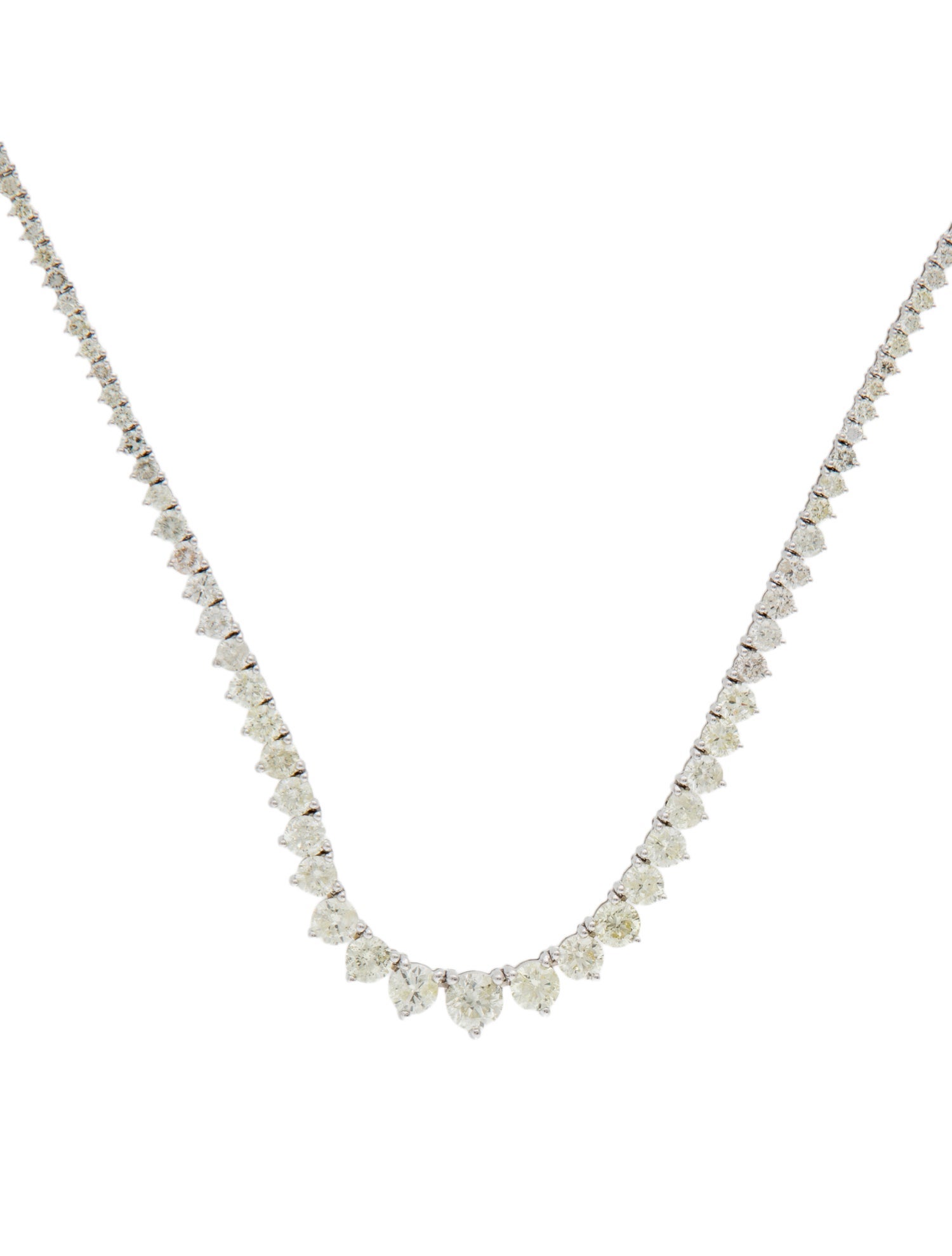 Necklace 14K 9.42ctw Diamond Riviera Collar Necklace