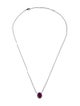 Necklace 14K 1.51ctw Ruby & Diamond Pendant Necklace