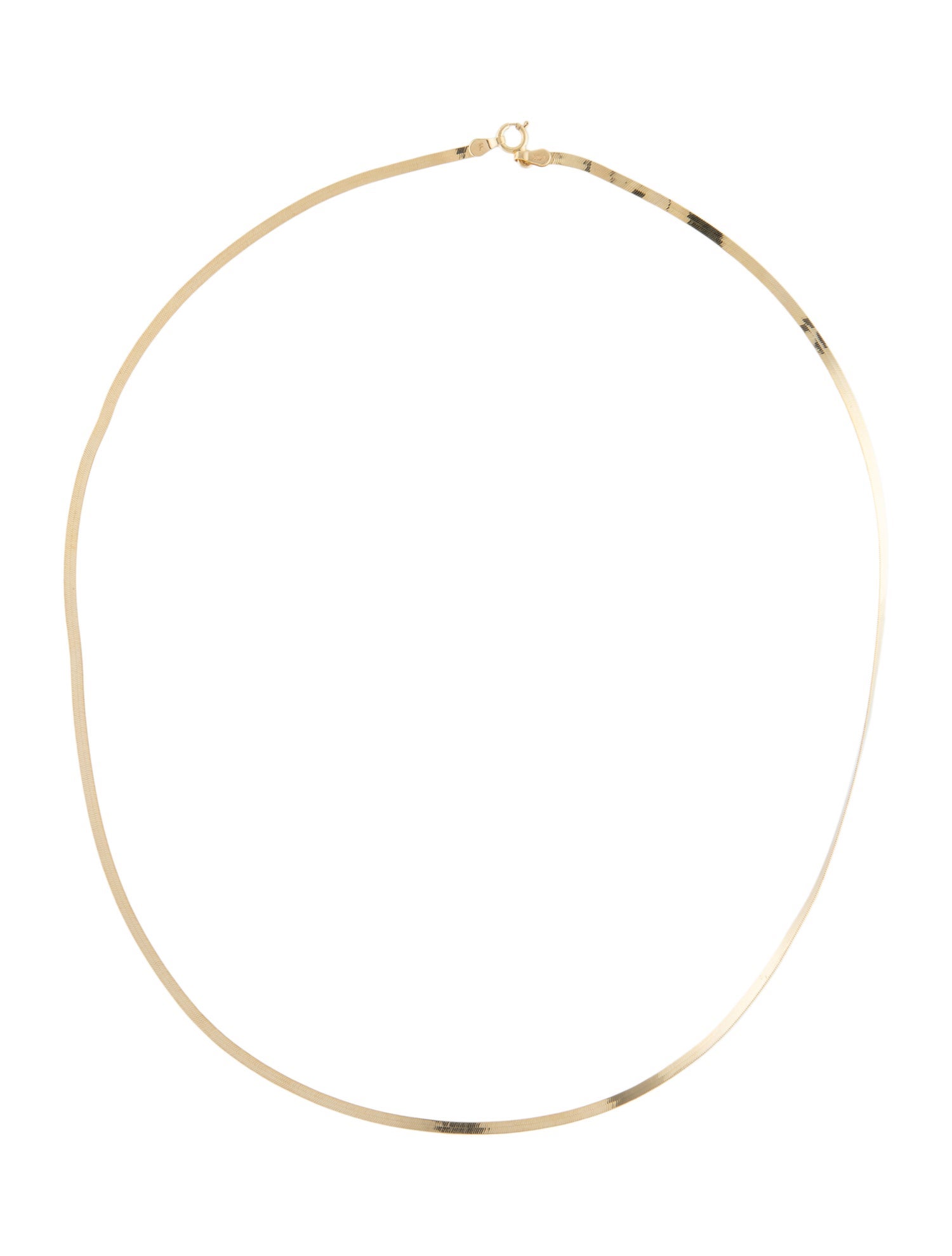 Necklace 14K Herringbone Chain Necklace