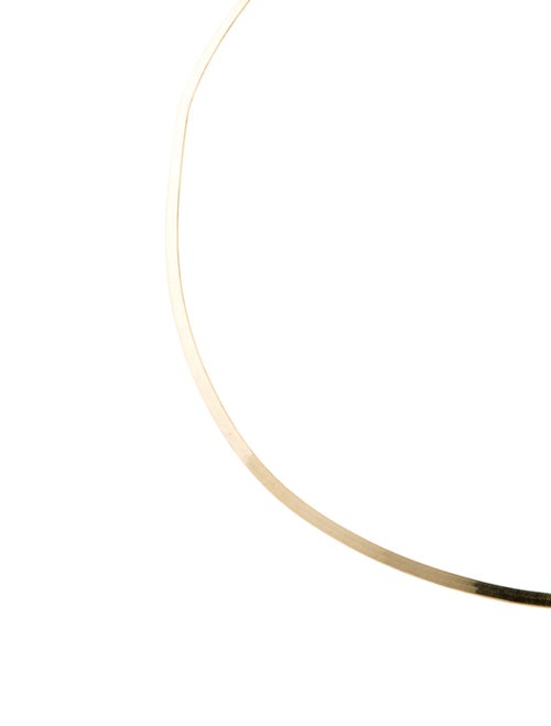 Necklace 14K Herringbone Chain Choker Necklace