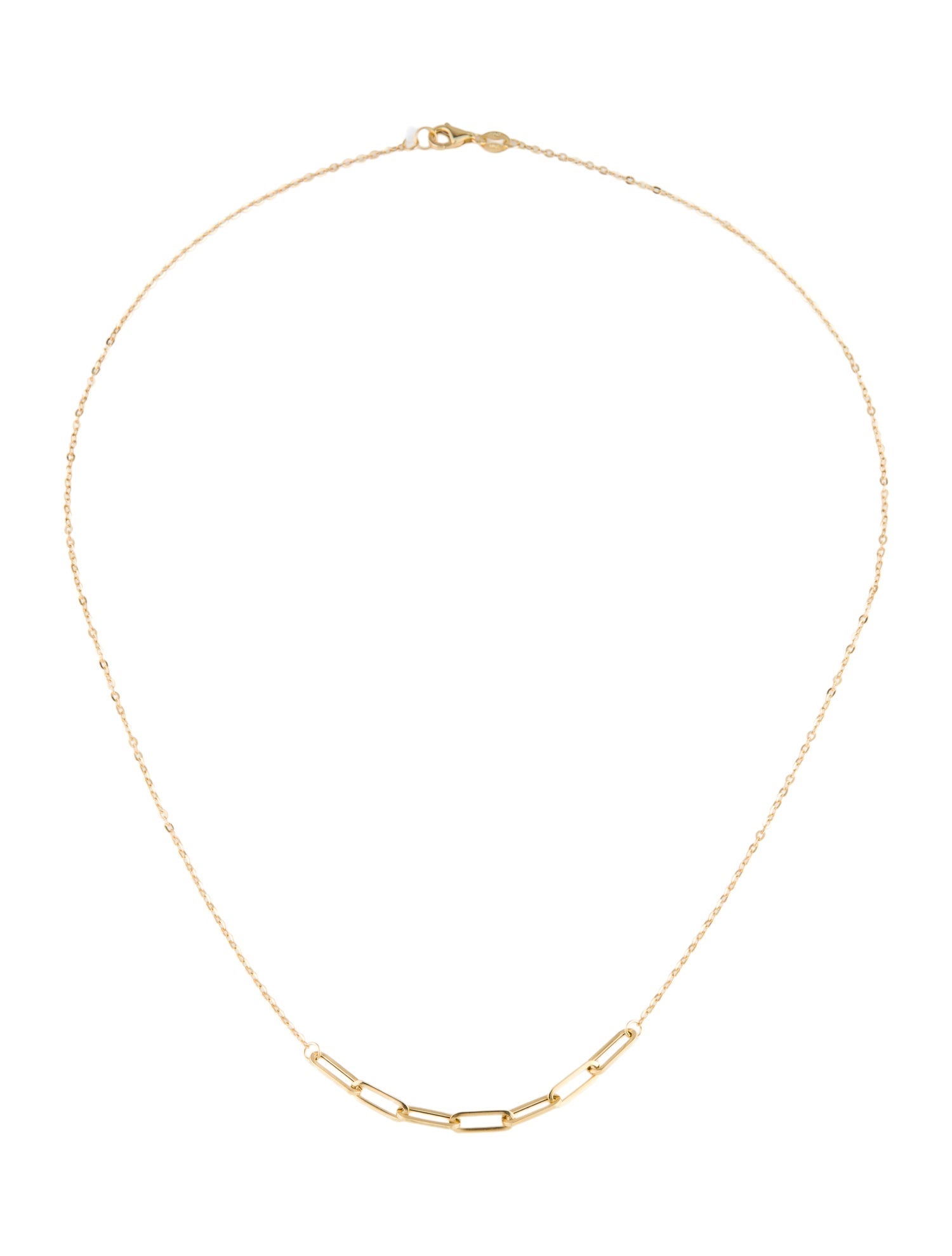 Necklace 14K PaperClip Chain Necklace