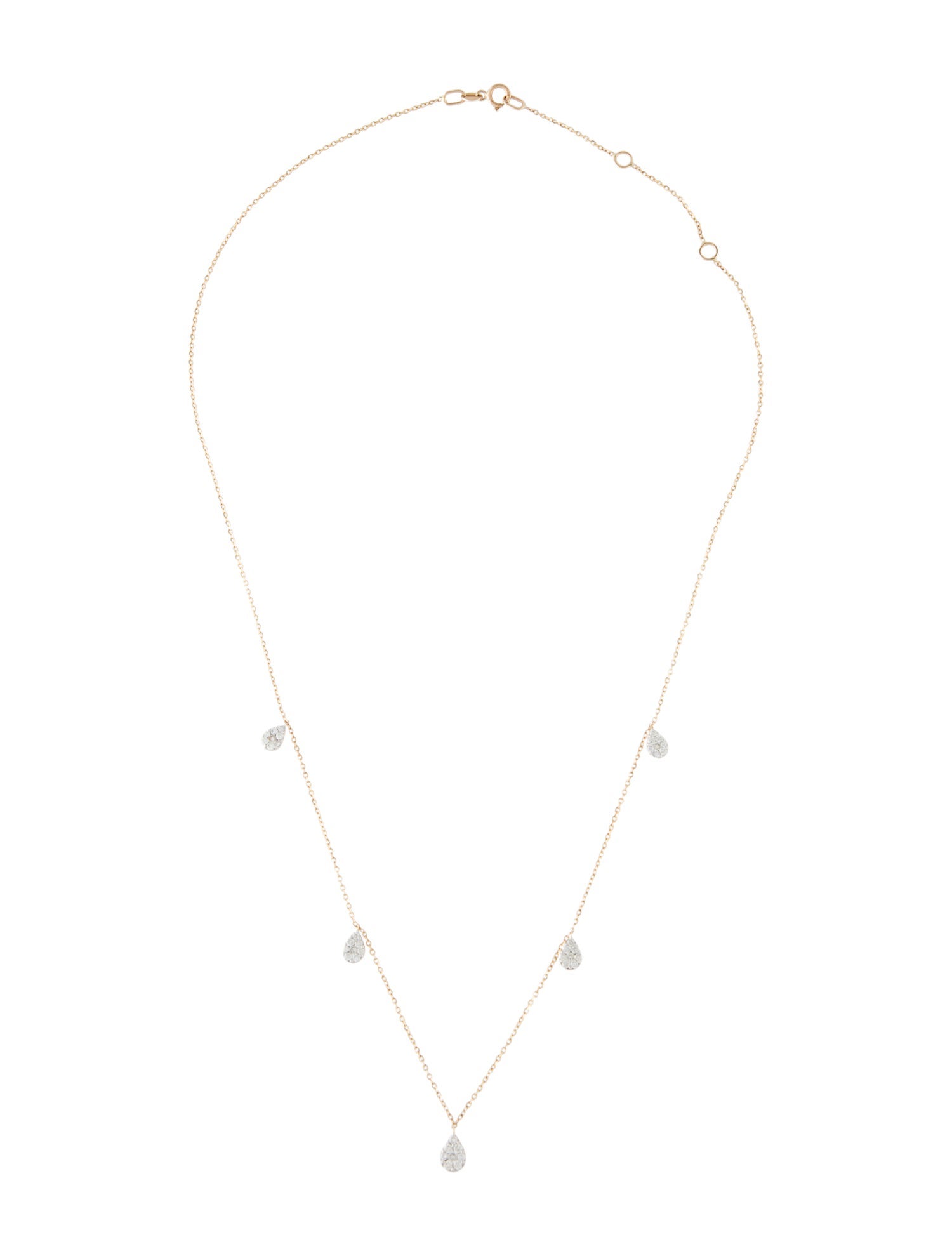 Necklace 14K Diamond Station Necklace
