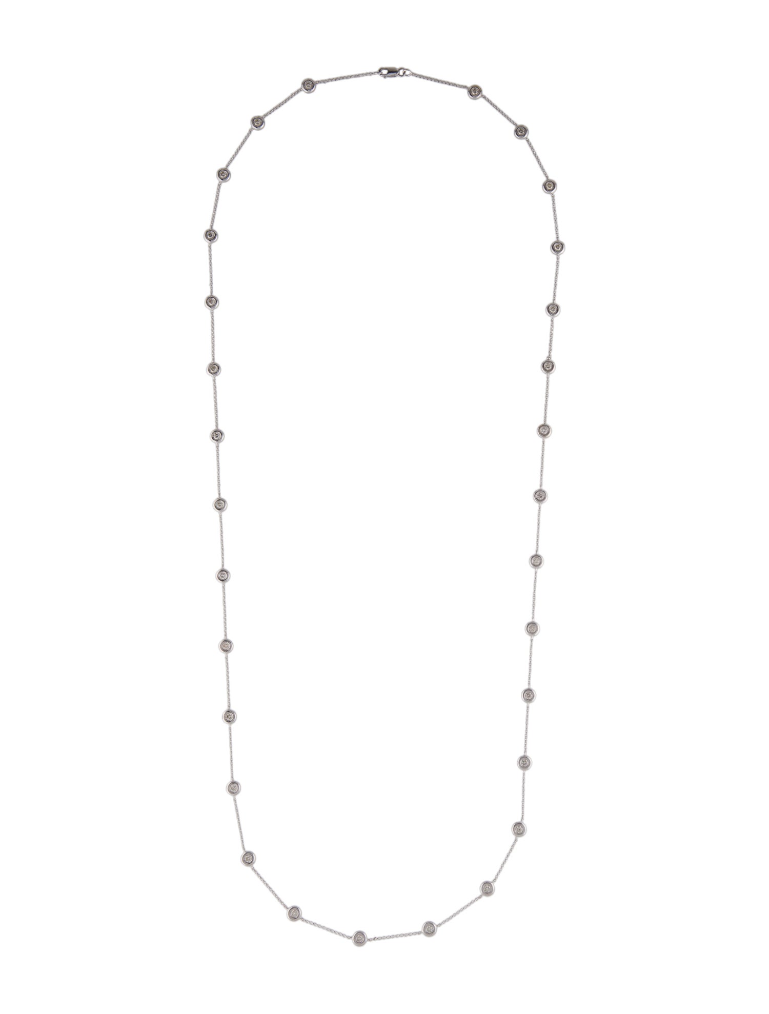 Necklace 14K 1.89ctw Diamond Station Necklace